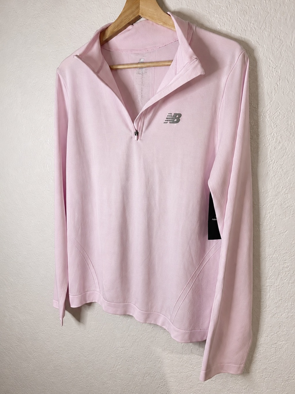 NWT New Balance 1/4 Zip Athletic Pullover Pink XL Running Golf Tennis Workout - Picture 7 of 11